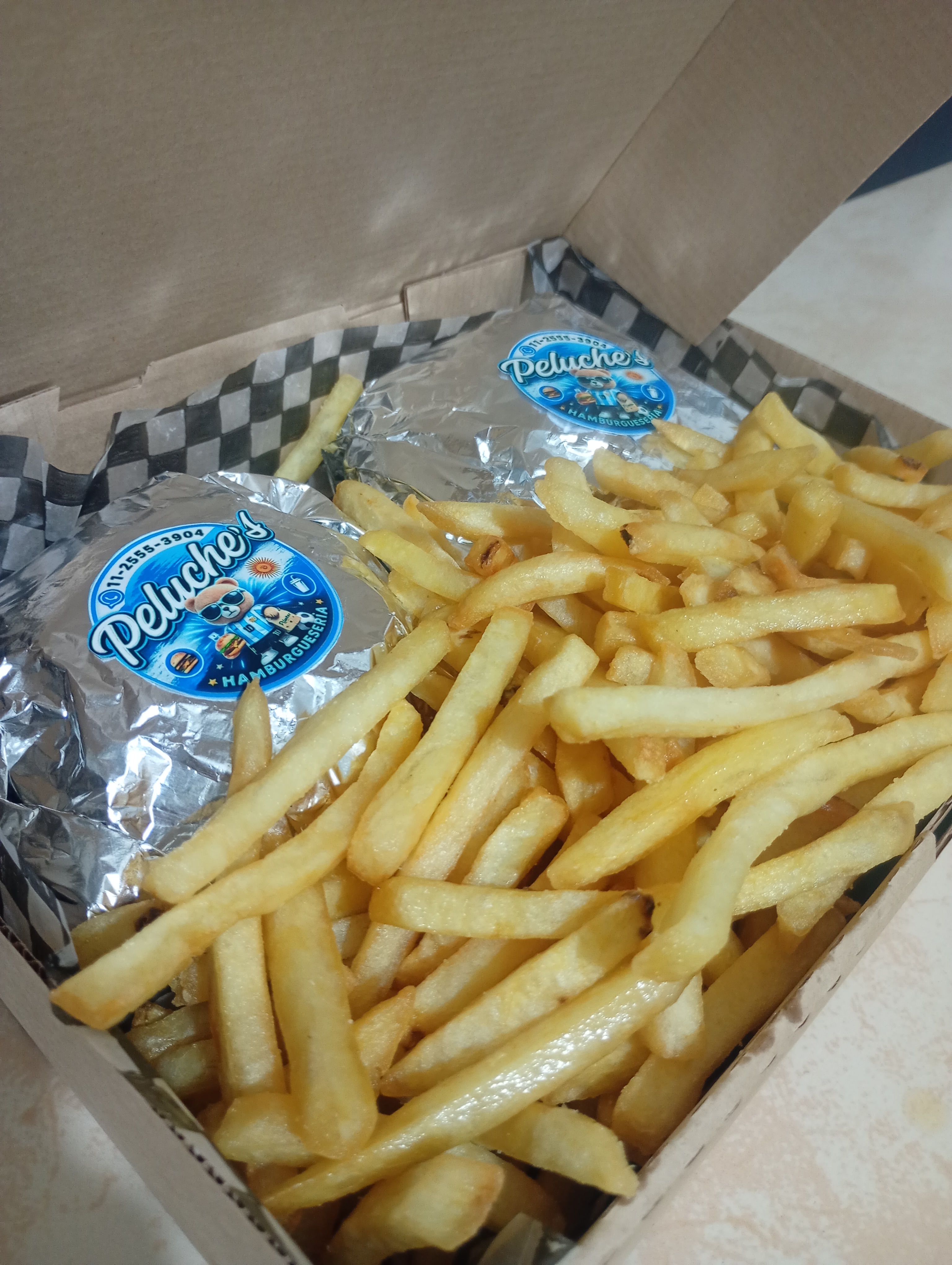 2 Hamburguesas Simples+Papas fritas