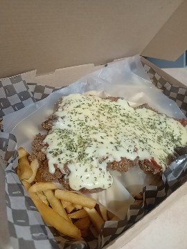Milanesa para 1 con papas fritas